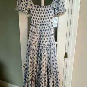 Floral Puff Sleeve Maxi Dress